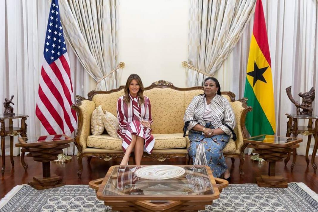 US FIRST LADY MELANIA TRUMP VISITS GHANA