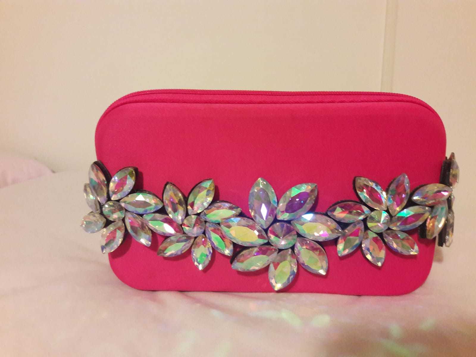 DIY pink clutch for breast cancer awareness