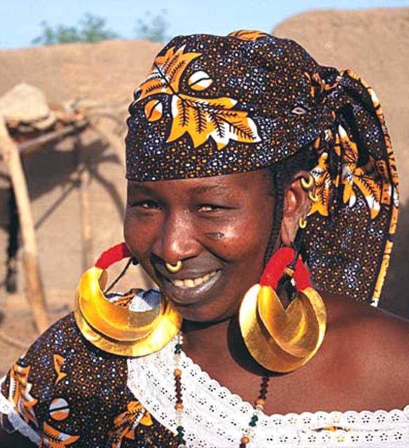 Fulani Gold Earrings