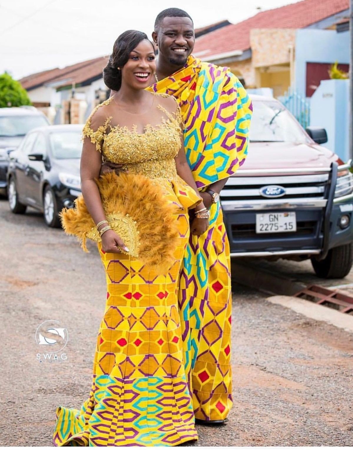 Latest Ghanaian Kente Bridal Styles