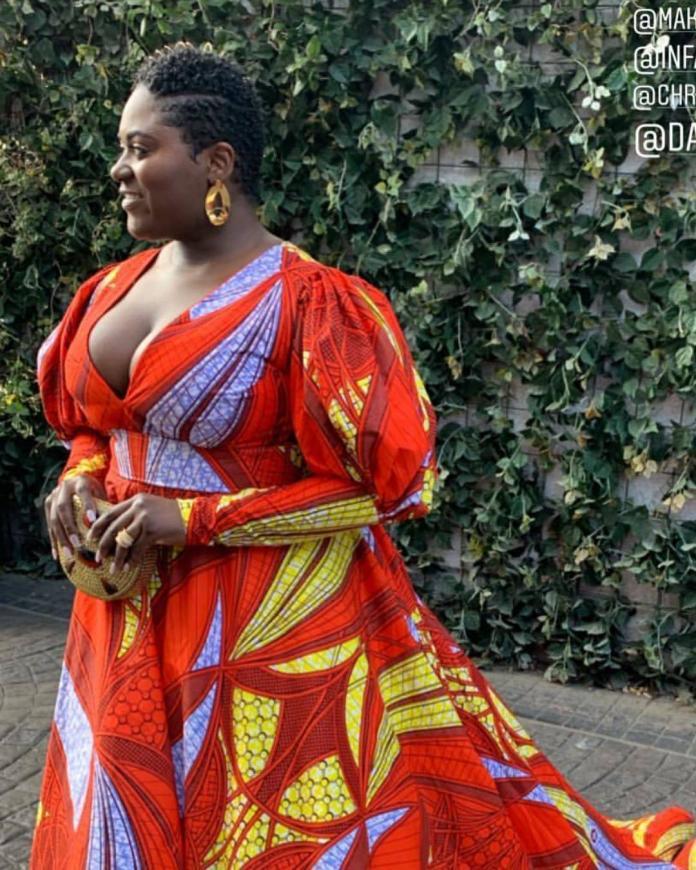 Danielle Brooks in Lavie By CK African Print Ball Gown