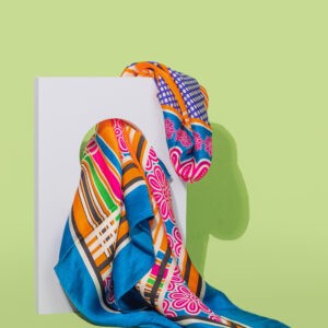 The Oona scarf in Shweshwe fabric